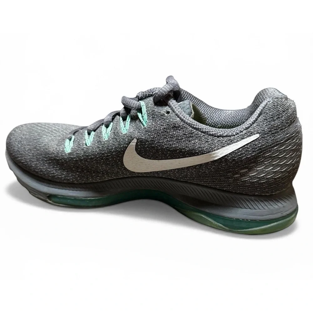 Nike Zoom Pegasus 34 Womens 6 Gray Green Running Shoes 878671-003‎